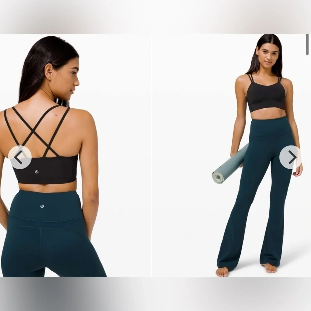 Lululemon Like a Cloud Bra Long Line *Light Support, B/C Cup Black Size 2